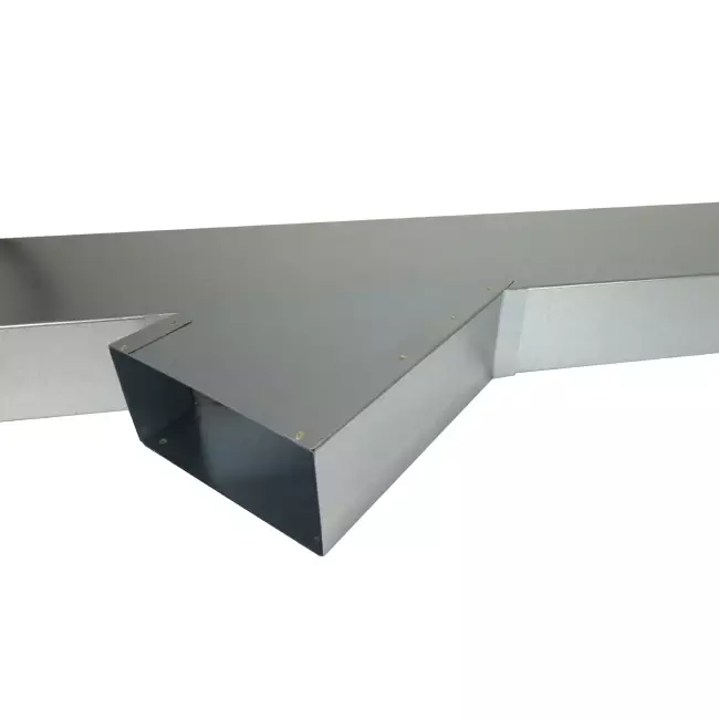 Zijaansluiting 170x80 mm 45 graden voor rechthoekig instortkanaal