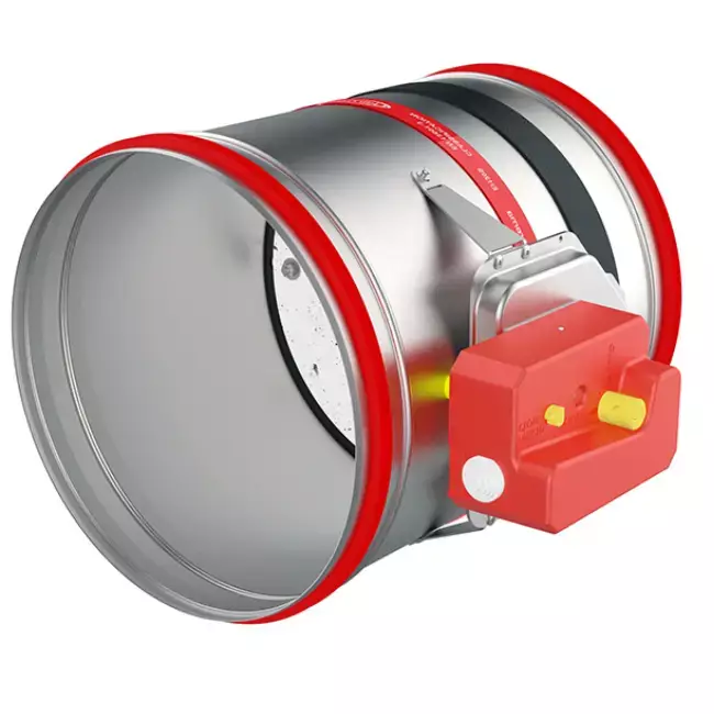 Brandklep rond 100 mm eindeloopcontact - E-FDC25 D100RS