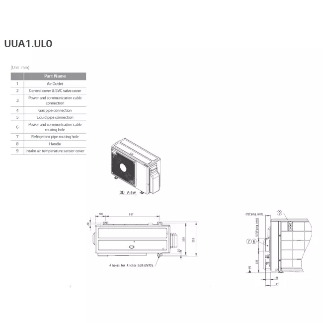 LG Cassette airco met afdekplaat CT18F-Compact R32 5,0 kW set