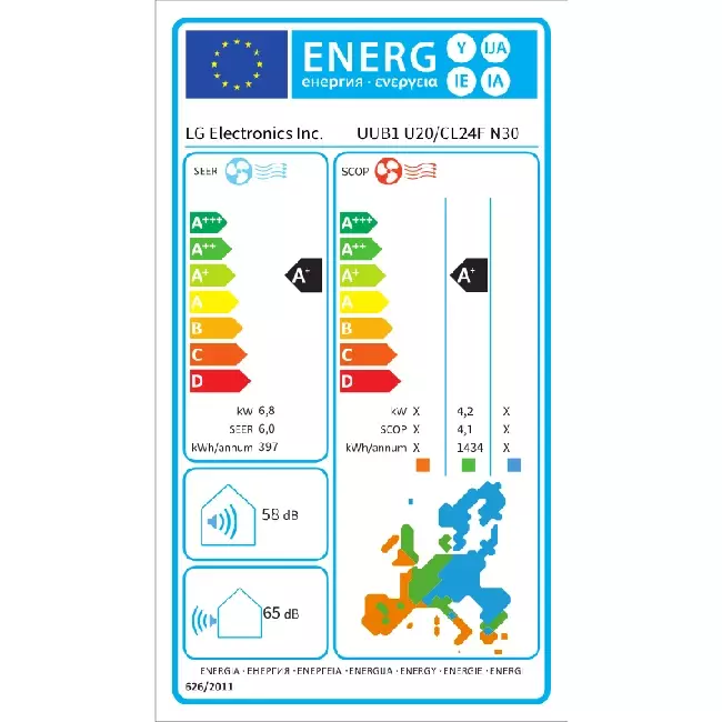 LG low static kanaal airco binnenunit + afstandsbediening CL24F R32 7,0 kW