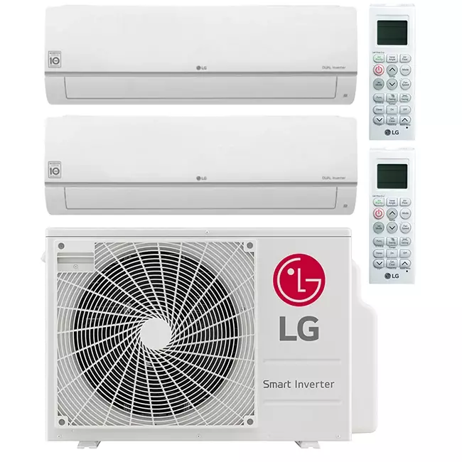 LG Multi split airco MU2R17-0912 R32 1x2,5 kW + 1x3,5 kW set