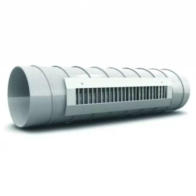Kanaalrooster dubbel instelbaar 425x325 mm voor toevoer - spirobuis diameter 900-2400 mm