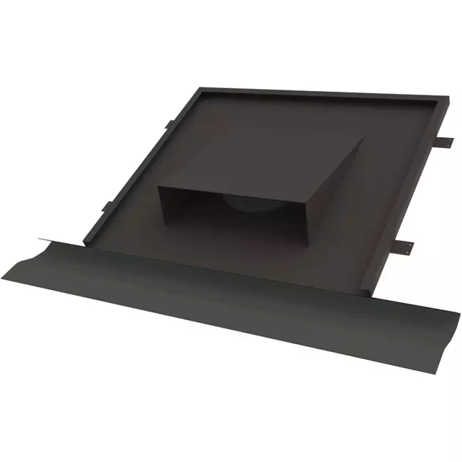 Thermoduct vlakke horizontale dakdoorvoer diameter 200 tbv hellend dak