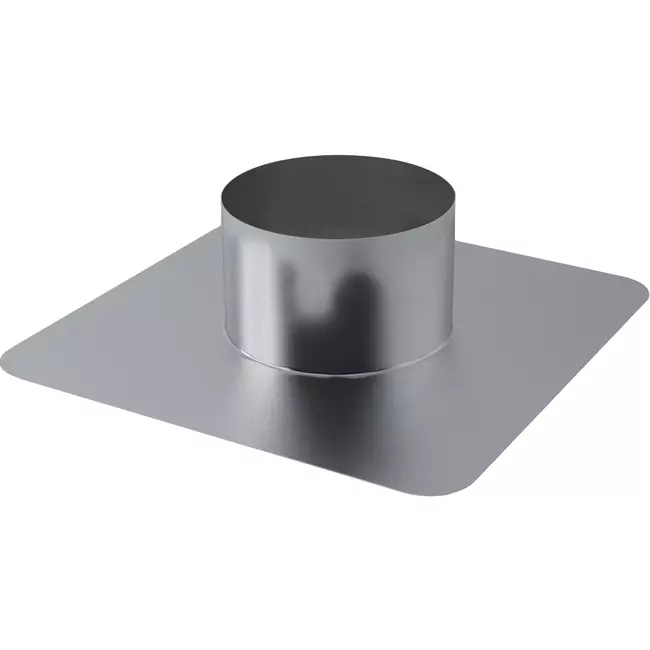 Thermoduct aluminium plakplaat voor dakdoorvoer diameter 355 mm (aluminium gelast)
