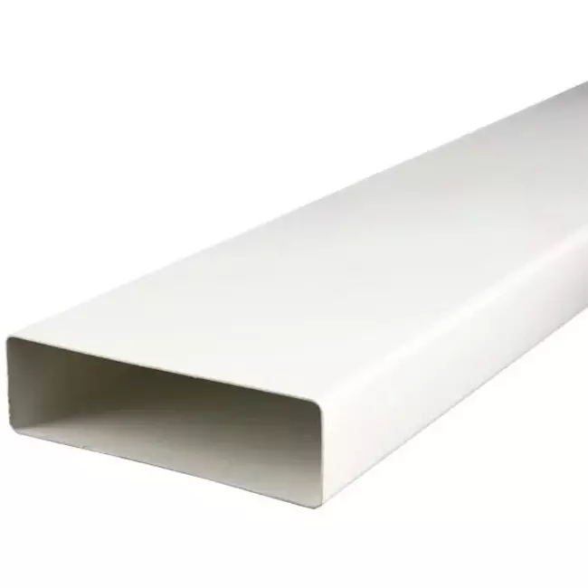 Rechthoekig kunststof ventilatiekanaal 220X55mm L=1 meter - K25-1