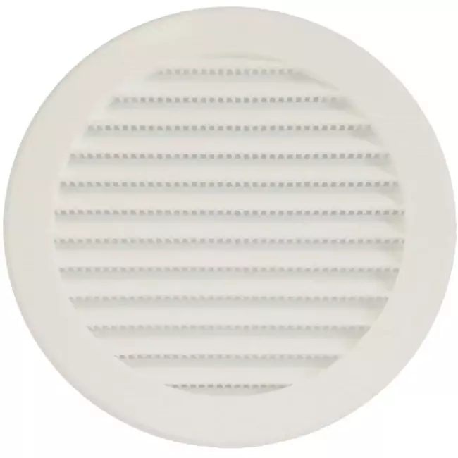 Schoepenrooster diameter: 125mm wit - VR125