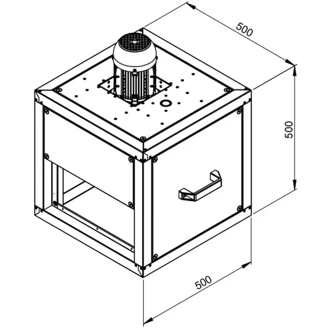Boxventilator rookgas met lineaire flow - MPC 250 D2 F4 TI30
