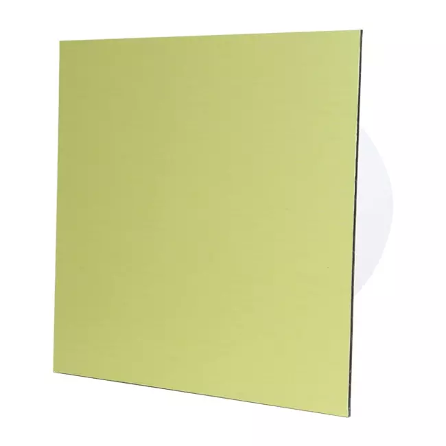 Air Roxy badkamerventilator met aansluitdiameter 100 mm - front goud aluminium