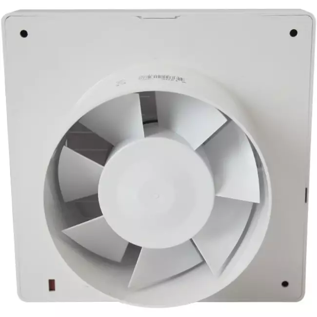 Europlast badkamerventilator Ø 100 mm Wit met automatische sluitklep - luxe X100Z