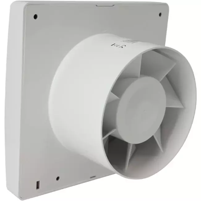 Europlast badkamerventilator Ø 100 mm Wit met automatische sluitklep - luxe X100Z