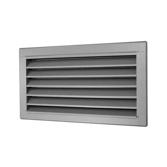 Buitenluchtrooster B=600 x H=300 rvs - inox
