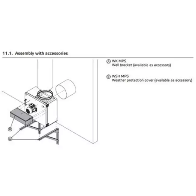 Boxventilator rookgas F400 - MPS 250 D2 F4 30