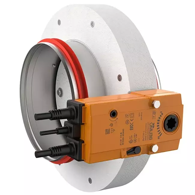 Brandklep rond compact 100 mm servomotor 230V - E-FDC DD M230 D100