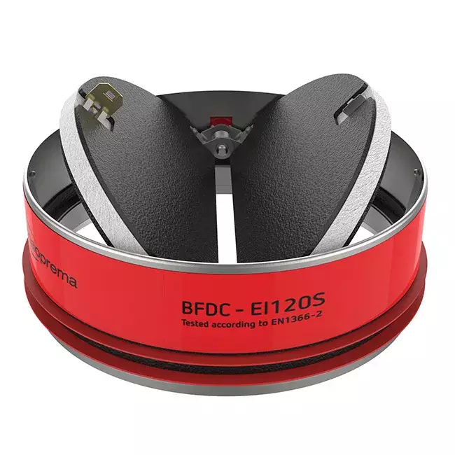 Brandvlinderklep rond 100 mm - E-BFDC EI120S 100