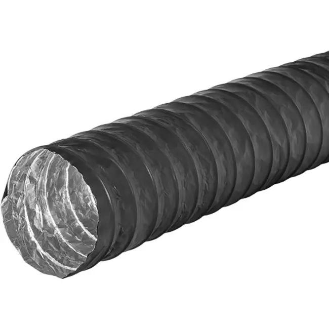 Combidec ventilatieslang aluminium met polyester buitenlaag ZWART Ø 125 mm (10 meter)