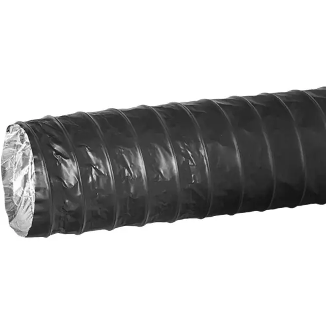 Combidec ventilatieslang aluminium met polyester buitenlaag ZWART Ø 125 mm (10 meter)