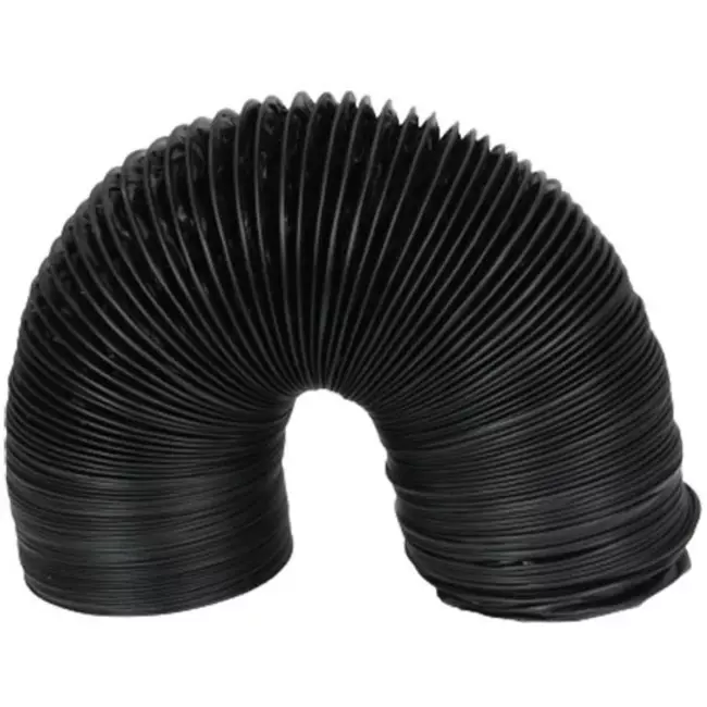 Combidec ventilatieslang aluminium met polyester buitenlaag ZWART Ø 125 mm (10 meter)