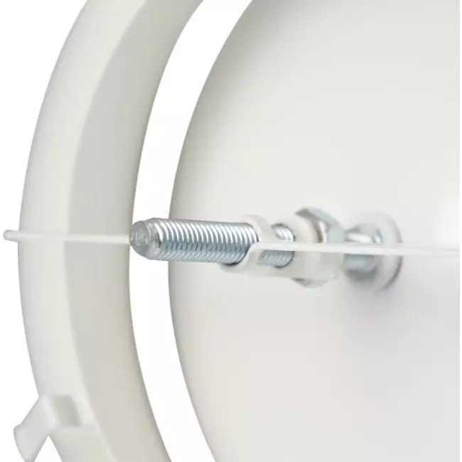 Ventilatie toevoer ventiel metaal Ø 80 RAL 9010 met klemveren - DVSC-P080