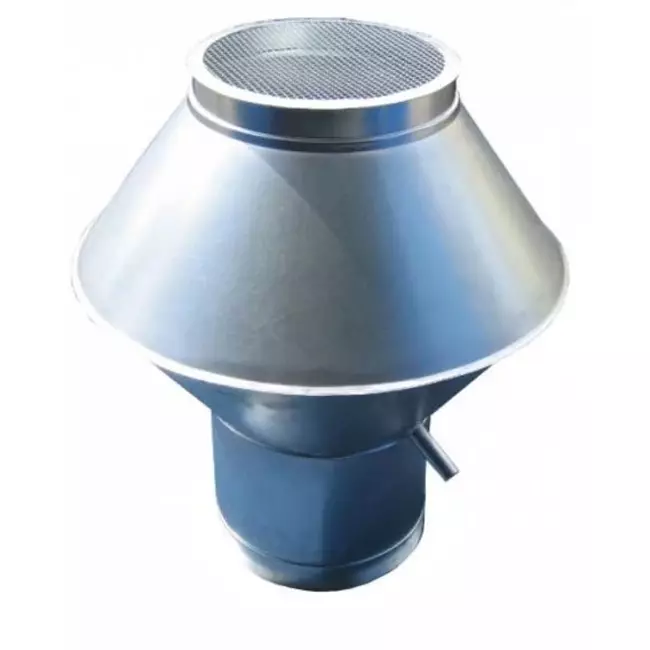 Deflectorkap rond 500 mm (RVS / INOX)