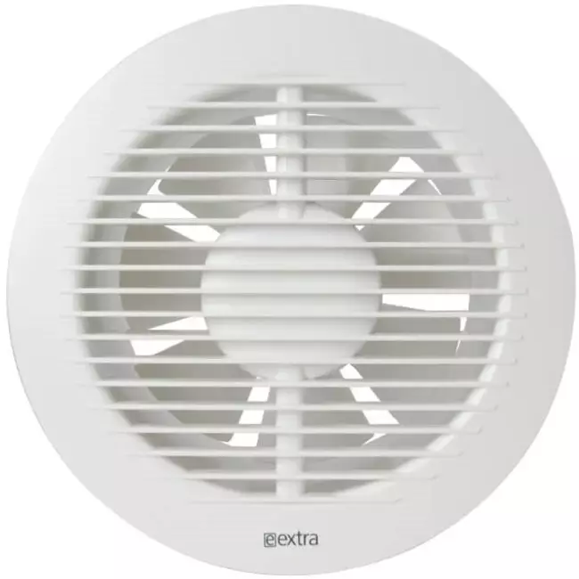 Badkamer ventilator rond Ø 150 mm wit met timer - EA150T