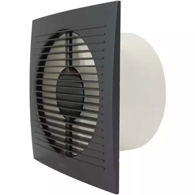 Badkamerventilator Ø 100 mm Antraciet - standaard EE100A