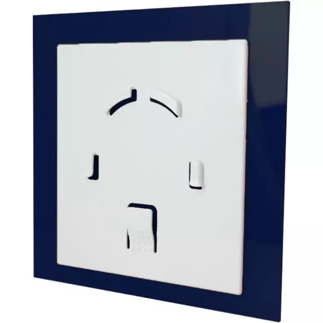 Air Roxy badkamerventilator met aansluitdiameter 125 mm – kunststof front blauw