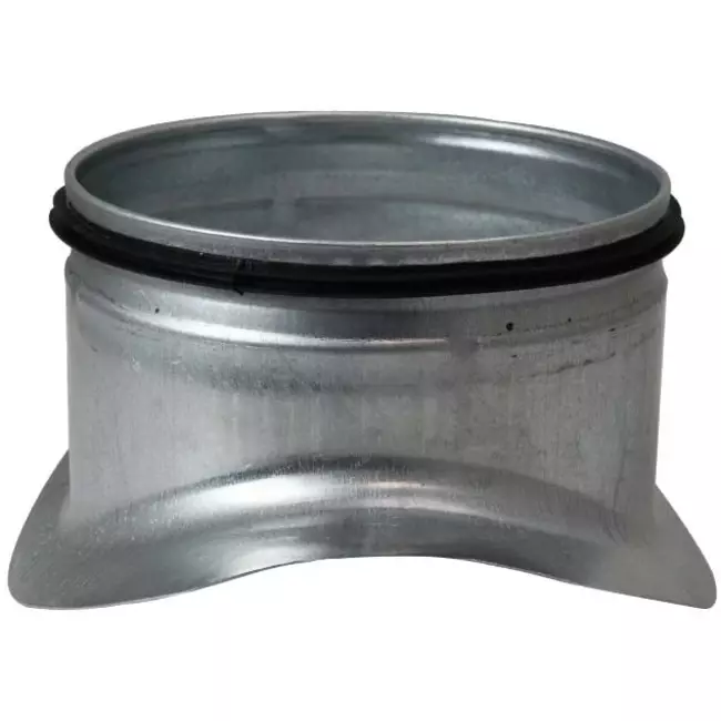 Zadelstuk Ø 100mm - 100mm (90°) - Gegalvaniseerd
