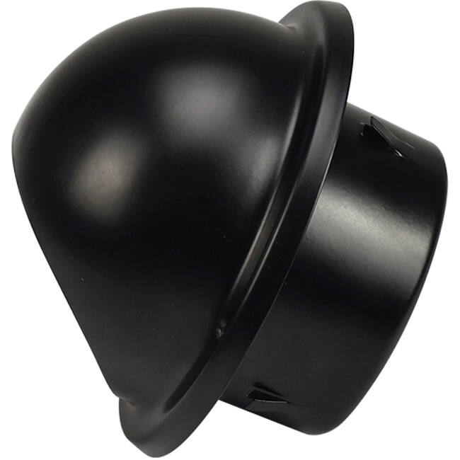 RVS bolrooster 125mm geveldoorvoer - EL-SS-B125 SS RAL9005