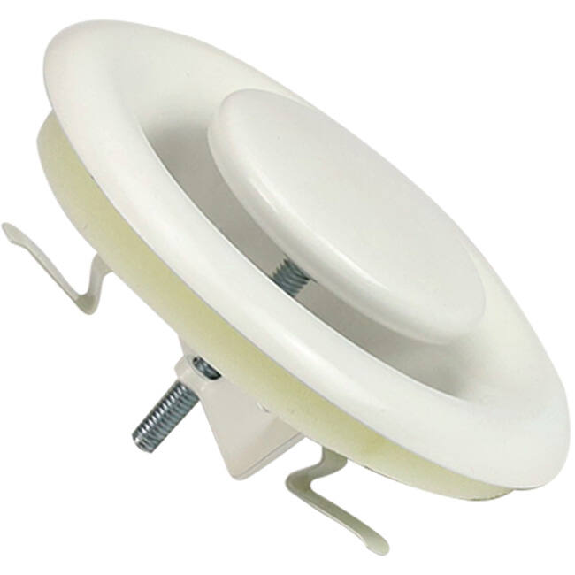 Ventilatie afvoer ventiel 80mm met metaal klemveren - DVS-C80 RAL9010