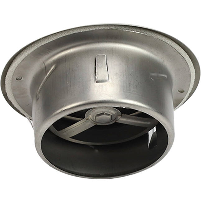 RVS ventilatie ventiel 200mm toevoer -en afvoer met klemveren - DVI-C200