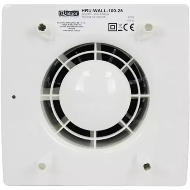Decentrale WTW  HRU wall Ø150 met 60 m³/h - HRU-WALL-150-60-PEG
