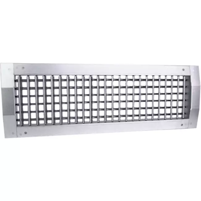 Kanaalrooster dubbel instelbaar 425x325 mm voor toevoer - spirobuis diameter 900-2400 mm