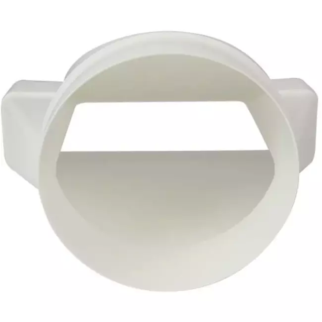 Rechthoekig kunststof verloop Ø125mm - 220X55mm - KSD25-125