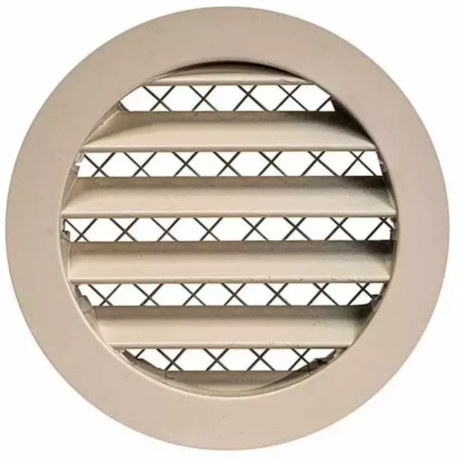 Aluminium rooster Ø125 beige - MRA125Y - RAL1015