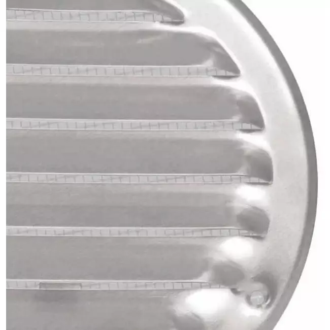 Metalen ventilatierooster rond Ø 200mm zink - MR200ZN