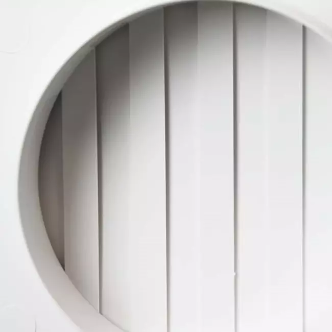 Muurrooster regelbaar 150x150 diameter: 100 wit - ND10R