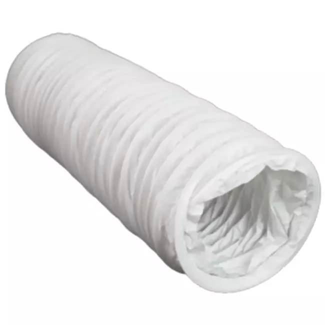 PVC 150 mm flexibele witte slang - 6 m