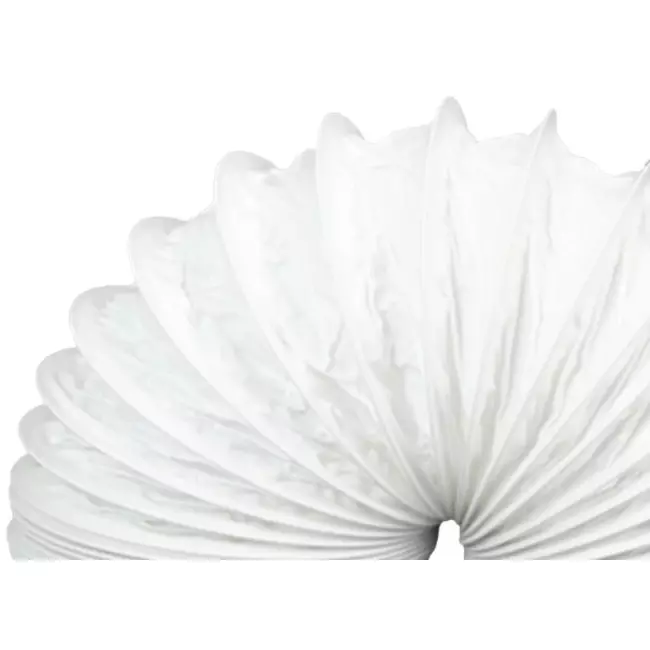 PVC 150 mm flexibele witte slang - 6 m