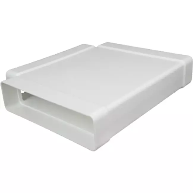 Rechthoekig kunststof T-stuk 220x90mm - KT29