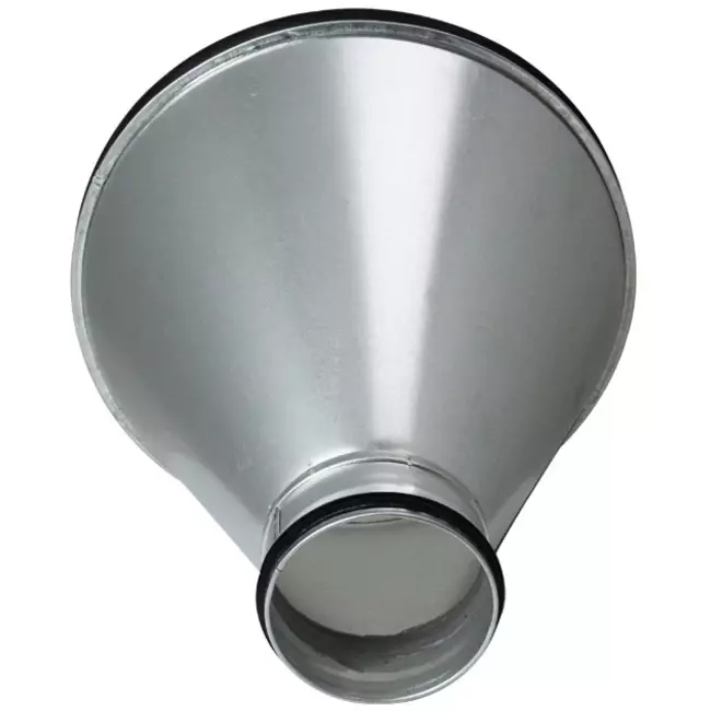 Verloopstuk van Ø 315mm - Ø 125mm voor spirobuis