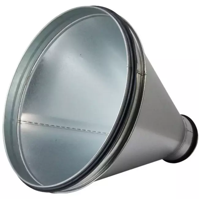 Verloopstuk van Ø 315mm - Ø 125mm voor spirobuis