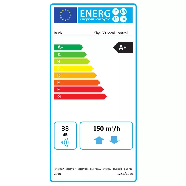 Brink WTW  Renovent Sky 150 - 150 m³/h