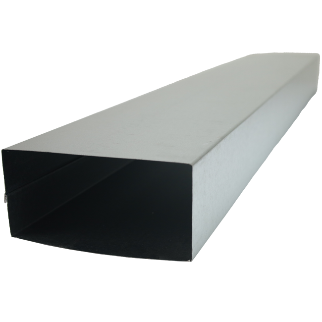 Gegalvaniseerd instortkanaal 220x80 mm met lengte 3000 mm