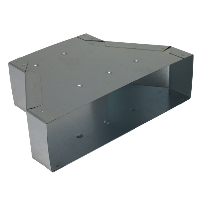 Verloopstuk 300 x 80 mm naar 220 x 80 mm tbv instortkanaal