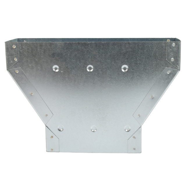 Verloopstuk 300 x 80 mm naar 220 x 80 mm tbv instortkanaal