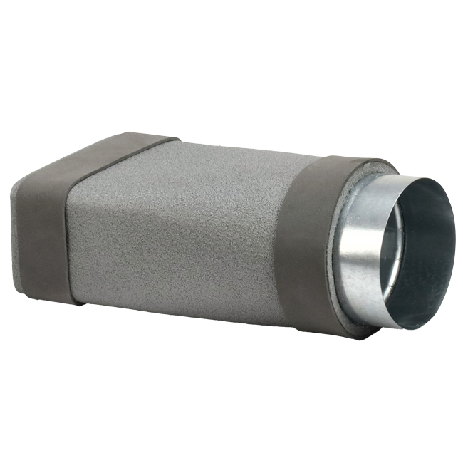 Thermoduct verloopstuk 220x80 mm naar diameter 125 mm