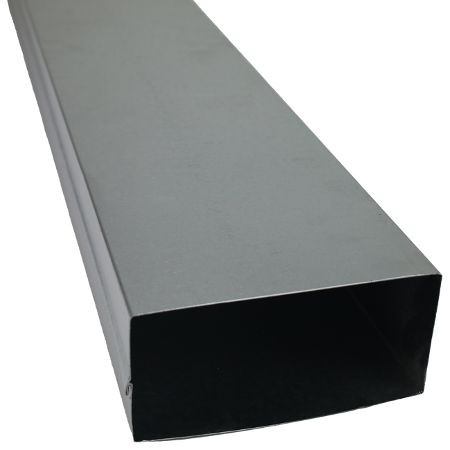 Gegalvaniseerd instortkanaal 220x80 mm met lengte 1500 mm