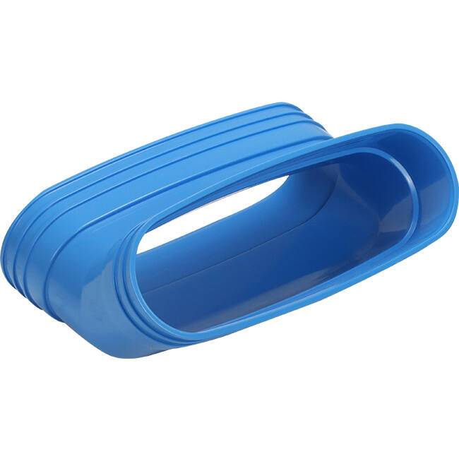 Wavin Ventiza bocht 45 graden PVC ovaal 195x80 mm verticaal M/M