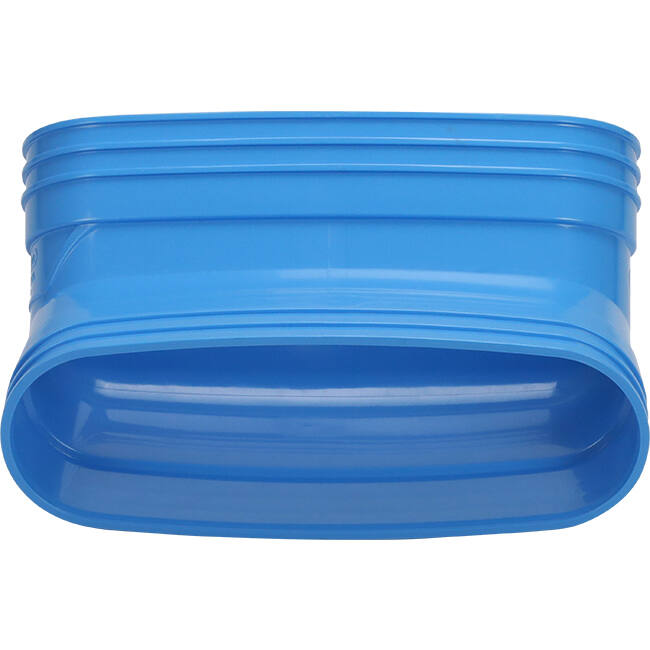 Wavin Ventiza bocht 45 graden PVC ovaal 195x80 mm verticaal M/M