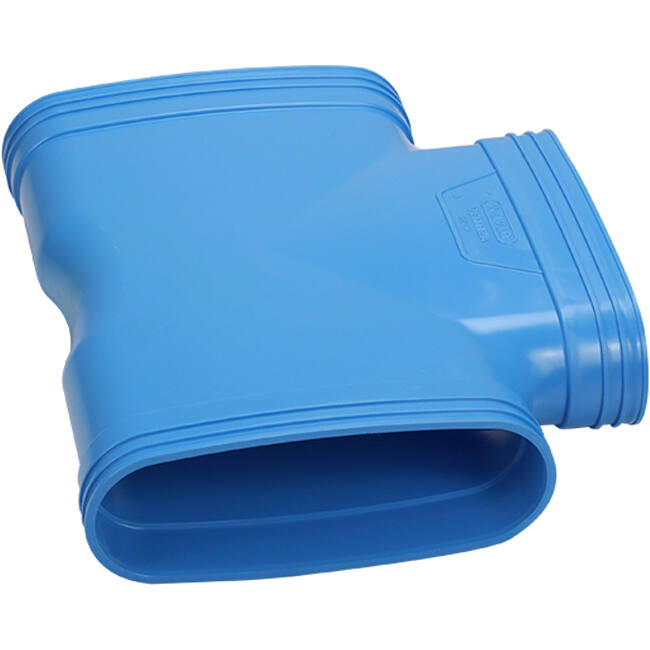 Wavin Ventiza T-stuk 90 graden PVC ovaal 235x80 mm M/M/M